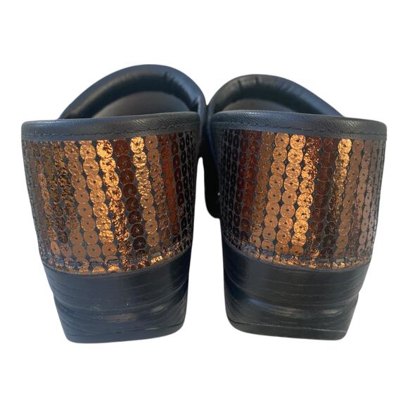 Dansko Professional Clogs EU 35 US 5 Copper Woven Metallic Nurse Comfort Slip On - Picture 11 of 16